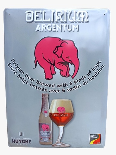 Cartel metálico Delirium Argentun